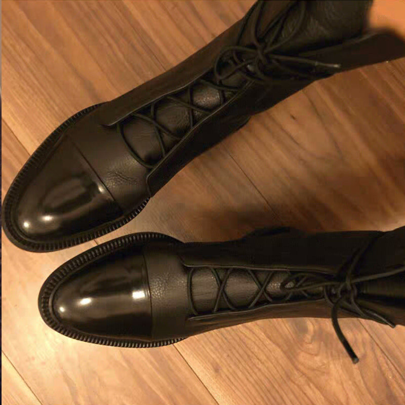 Bottes Martin Femme à Talon Bas | Style Motard