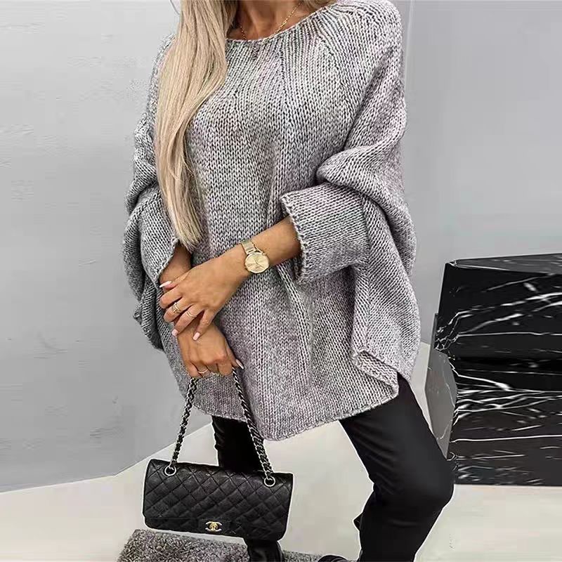 Pull Hiver Oversize Manches Chauve-Souris