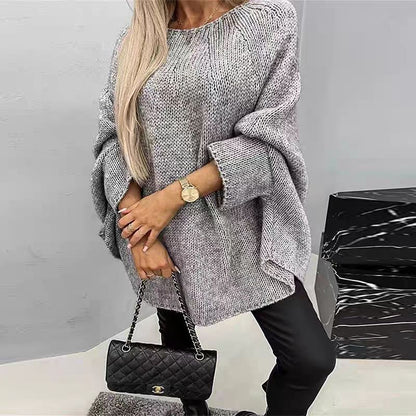 Pull Hiver Oversize Manches Chauve-Souris