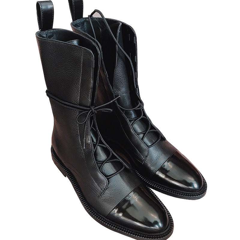 Bottes Martin Femme à Talon Bas | Style Motard