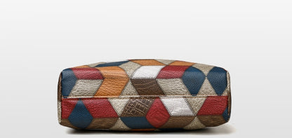 Sac à Main Femme avec Motifs Géométriques Rétro