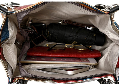 Sac à Main Femme avec Motifs Géométriques Rétro